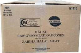 SO - Raw Gyro Meatloaf Cones - Halal
