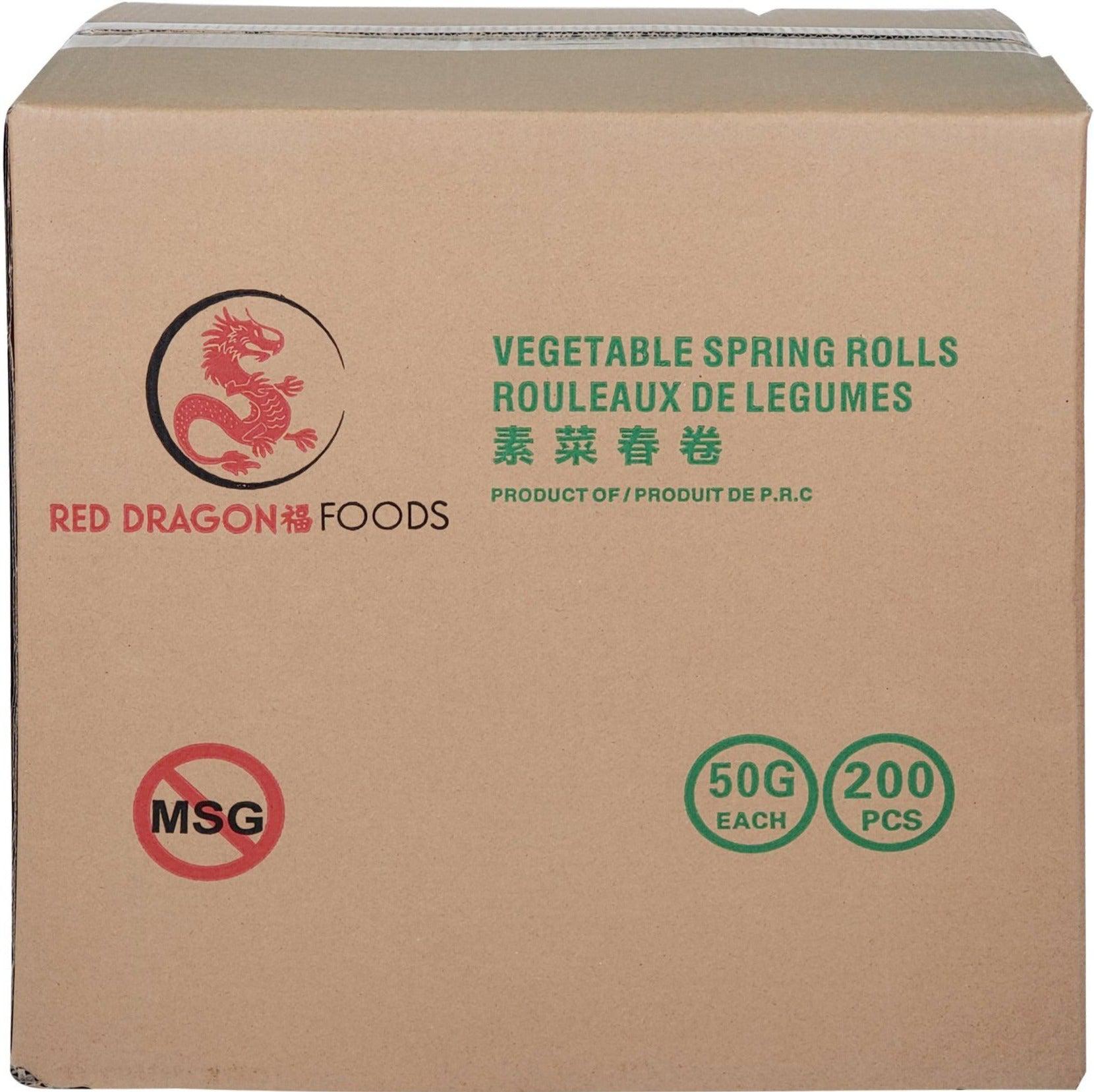 Red Dragon - Veggie Spring Rolls 20x50g in Bulk | Delivered Across GTA