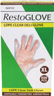 RestoGlove - LDPE Clear Deli Glove - X Large