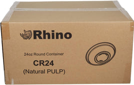 Rhino - 24oz Round Natural Pulp Bowl - CR24