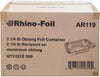 Rhino-Foil - 2 1/4 lb Oblong - Aluminium Foil Container - Heavy