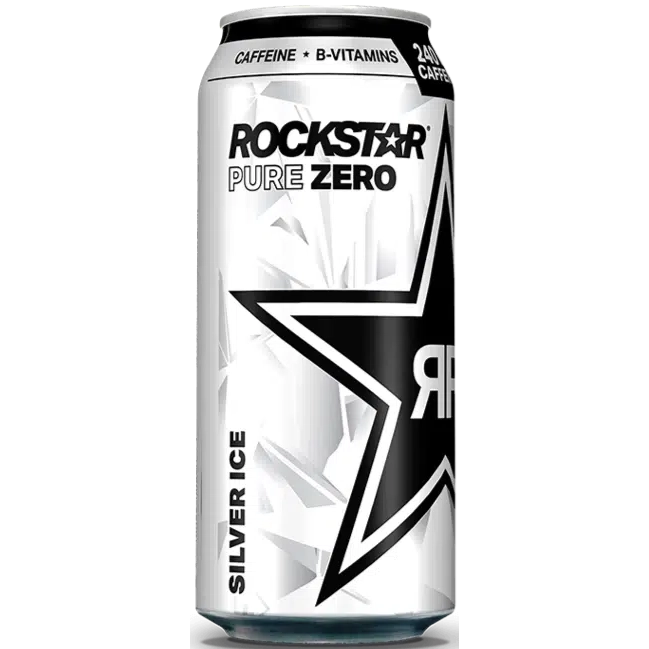 Rockstar - Silver Ice (Pure Zero) Energy Drink - Cans