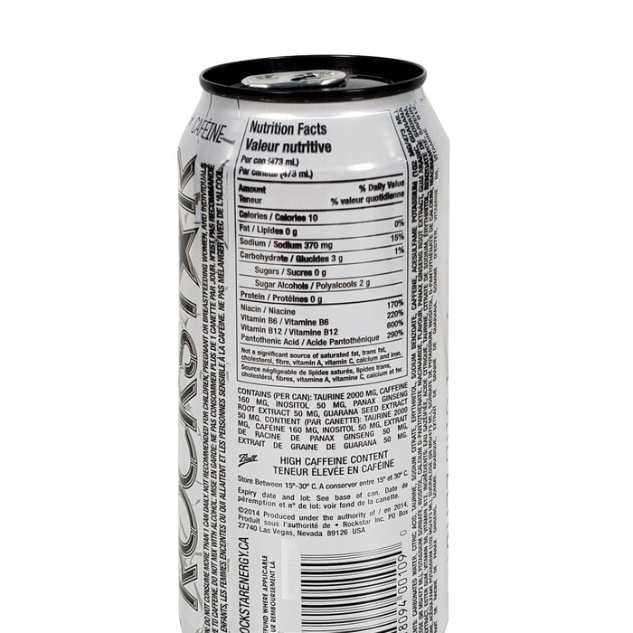 Rockstar - Silver Ice (Pure Zero) Energy Drink - Cans