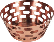 PK-89323B - Bread Basket - Copper Plated - Holes - 20.5cm