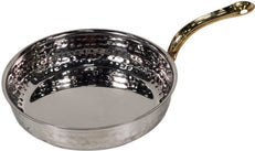 PK-82205C - Heavy Fry Pan w/long brass handle 900ml(18X4.5cm)