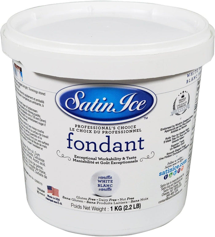Satin Ice - Rolled Fondant - White - Vanilla