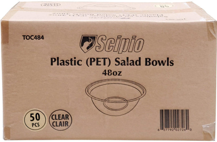 CLR - Scipio - 48oz Salad Bowl - PET - Clear