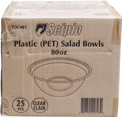 CLR - Scipio - 80oz Salad Bowl - PET - Clear