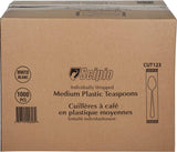 CLR - Scipio - White Medium Ind. Wrapped Teaspoon