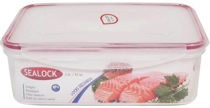 CLR - Sealock - 2.5 L Rect. Plastic Container - Discontinued