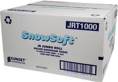 Snow Soft - JRT 2 Ply Bathroom Tissue Roll - 1000' - JRT1000