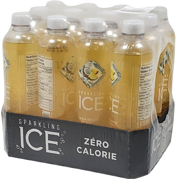 Sparkling Ice - Water Drink - Coconut Pineapple - Bottles