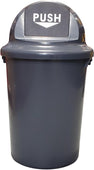 Spartano - 60L Garbage Bin w/ Dome Push Lid - Grey - 4899