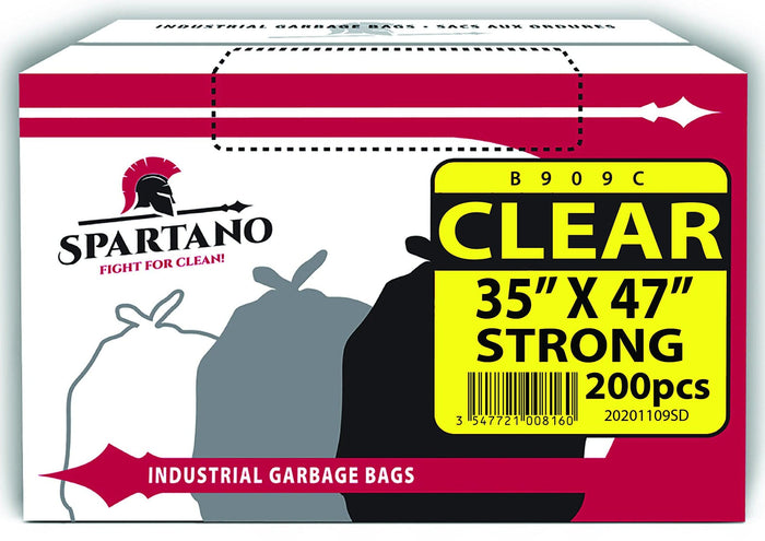 Spartano - Garbage Bags - Strong - Clear - 35