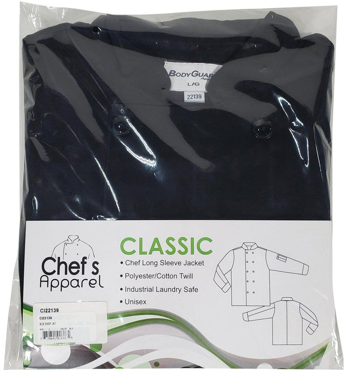 Spirito - Black Chef Jacket XS-XL - Black - CI22139