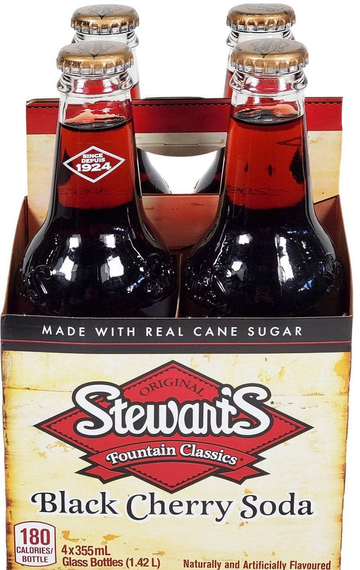 Stewart's Cherries'n Cream Made with Sugar glass bottles 4 ct