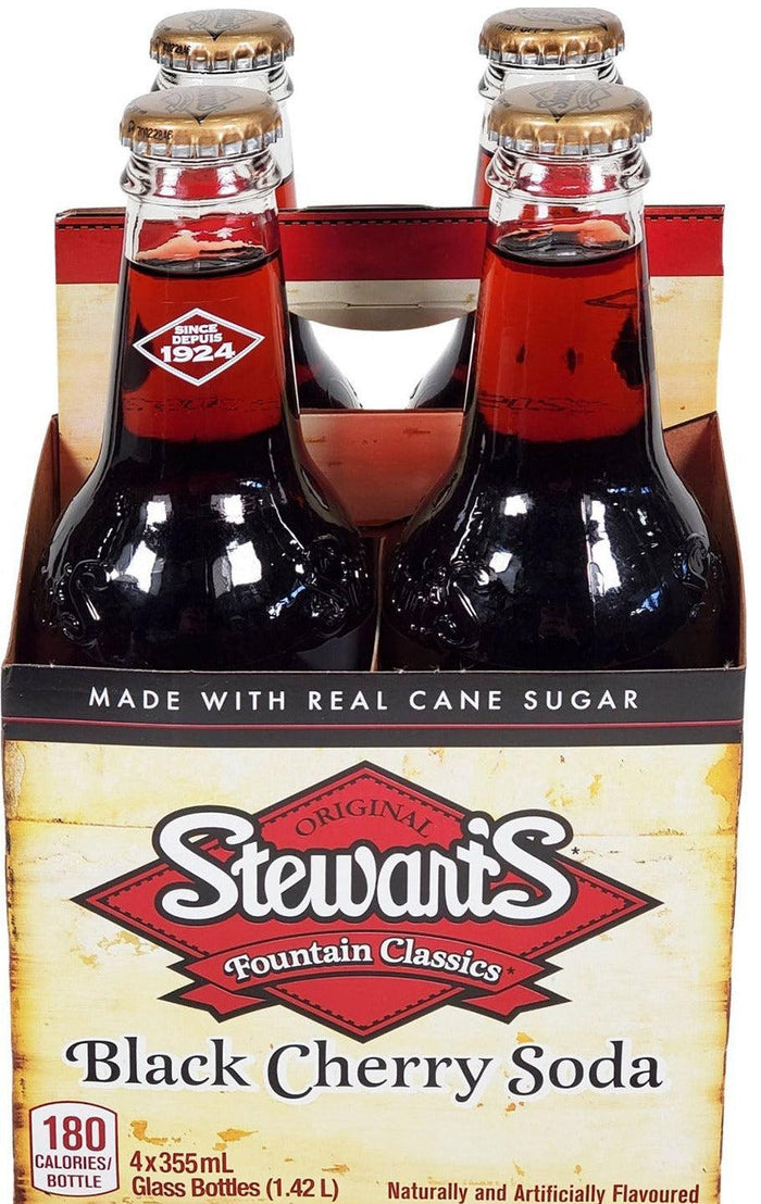 Stewarts - Black Cherry Soda - Bottles