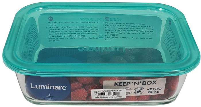 CLR - Luminarc - Glass Food Container - 41.25oz - Rectangle - P5517