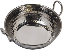 Karahi SS Hammered 600Ml S/W No.3 With SS Wire Handle Rivetted, 16.5cm