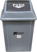 M2 - 40 L Square Waste Container w/Push Lid
