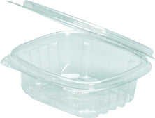 Genpak AD12F-CLR Hinged Deli Container 12 Oz, 5.38 x 4.5 x 2.88