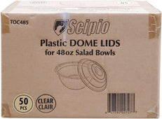 Value+ - Clear Dome Lid for 48oz Salad Bowls