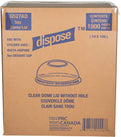CLR - Arrow/AP-L-6/8/Dispose - Dome Lid No Hole For 6oz-8oz Ice Cream/Dessert Cup