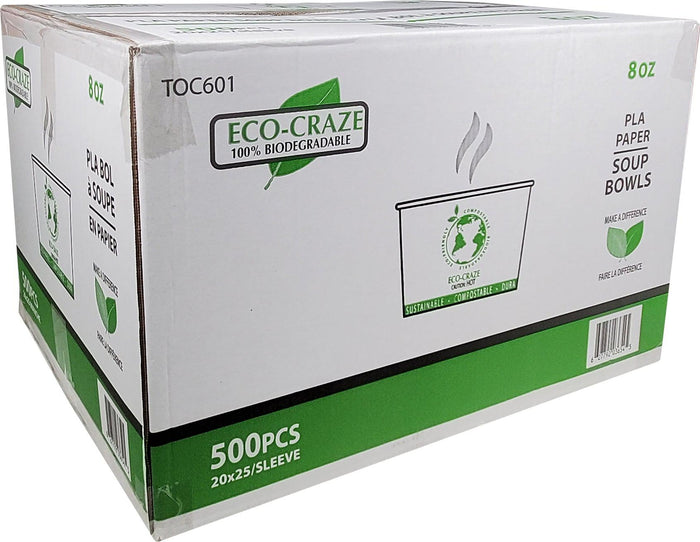 Eco-Craze - PLA - 8oz Soup Paper Cups