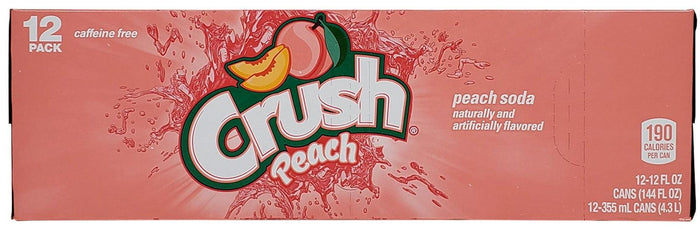 Crush - Peach Soda - Cans