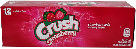 Crush - Strawberry Soda - Cans