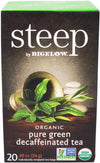 Steep - Tea Bags - Organic - Pure Green - Decaffeinated