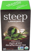 Steep - Tea Bags - Organic - Pure Green - Decaffeinated