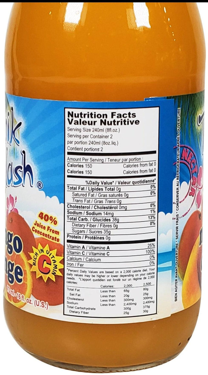 Tropik Splash Juice Mango Orange Bottles