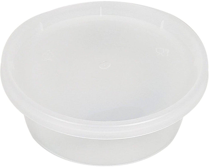 BULK Lightweight Clear Plastic Round Deli Container with Lids 8OZ –  OnlyOneStopShop