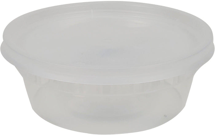 BULK Lightweight Clear Plastic Round Deli Container with Lids 8OZ –  OnlyOneStopShop