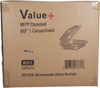 Value+ - MFPP Clamshell Container - 8x8x2.8