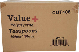 XC - Maple - Plastic Teaspoons - White