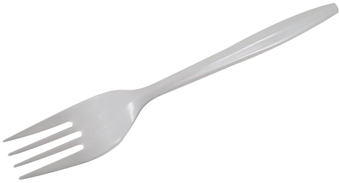 Value+ - Plastic Forks - White - Bulk - B1001