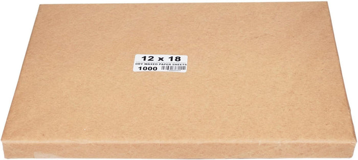 12 x 12 - Waxed Kraft Paper Sheets 3400/Case