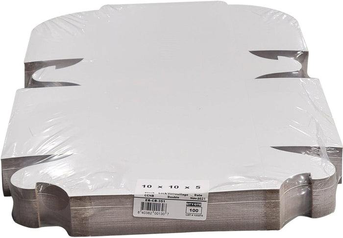 EB - White Cake Boxes - 10x10x5