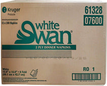 White Swan - Dinner Napkins - 2 Ply - 07600
