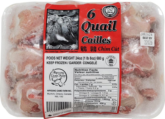 Frozen - Whole Quail - Halal