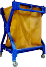 X-Frame - Laundry Cart - Blue Plastic Frame - Yellow Plastic Bag - Y1508