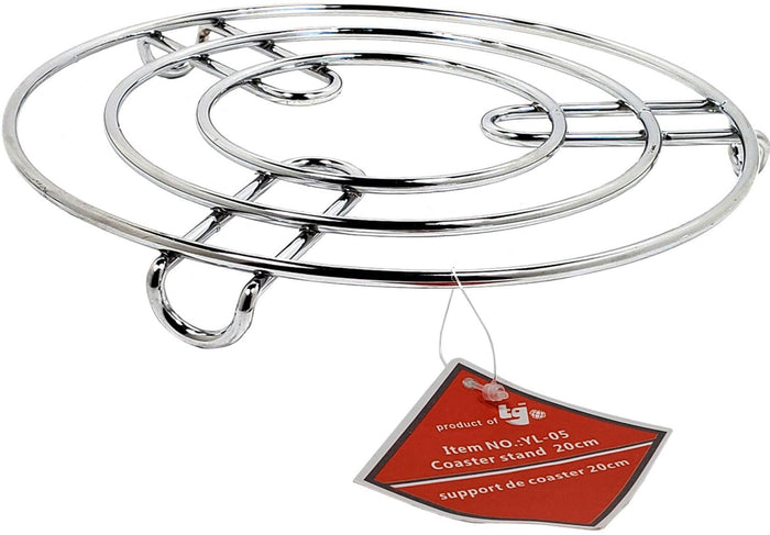 XC - Chrome Coaster Stand 20cm