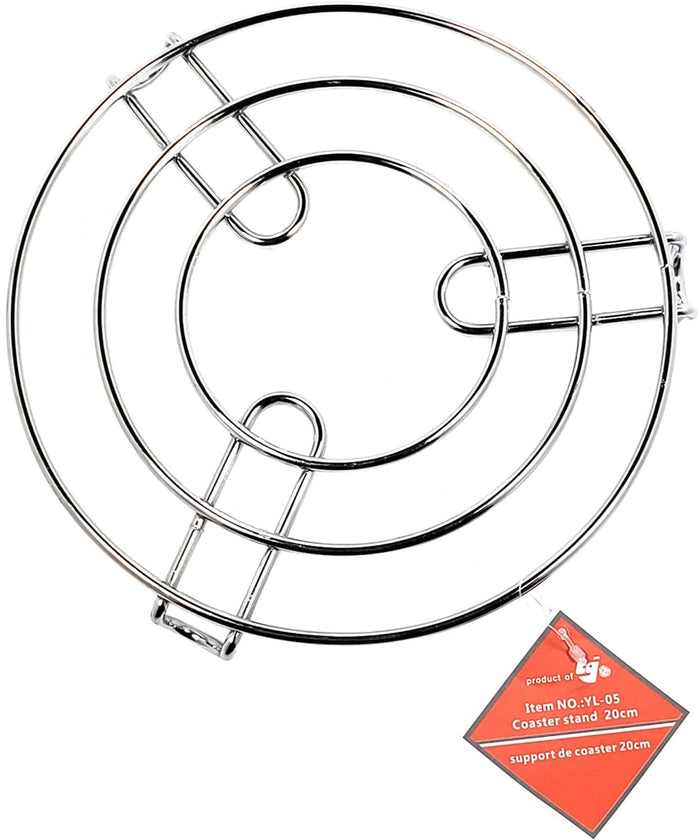 XC - Chrome Coaster Stand 20cm